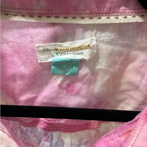 Pilcro Anthropologie button down top. Size 1x. GUC - Picture 3 of 4